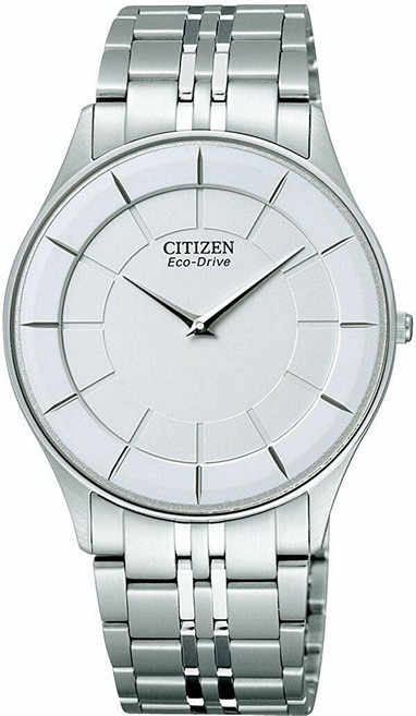[CITIZEN] 시티즌 남성용 시계 스틸레토 화이트 다이얼 스테인리스 스틸 브레이슬릿 AR3010-65A