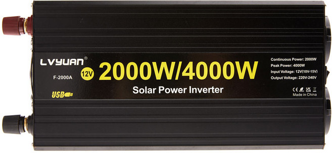 루앤 차량용 인버터 유사계단파 4000W 60hz 220V 캠핑용 차박 한국형 KC인증, 1개