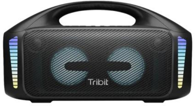 Tribit StormBox 블라스트 휴대용 블루투스 스피커 XBass 스테레오 사운드 IPX7 방수 LED 조명 보조베터리 맞춤형 EQ 90W, 1) Black, 없음