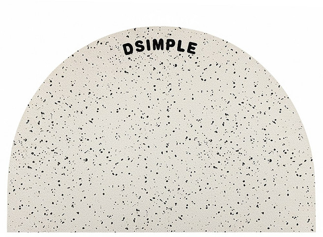 디심플 마블 욕실 규조토 발매트, 크림