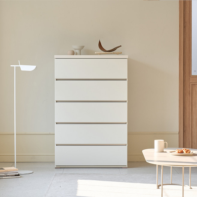 모던하우스 가구 스탠다드 5단 서랍장 W600 화이트 CF0523040, 5