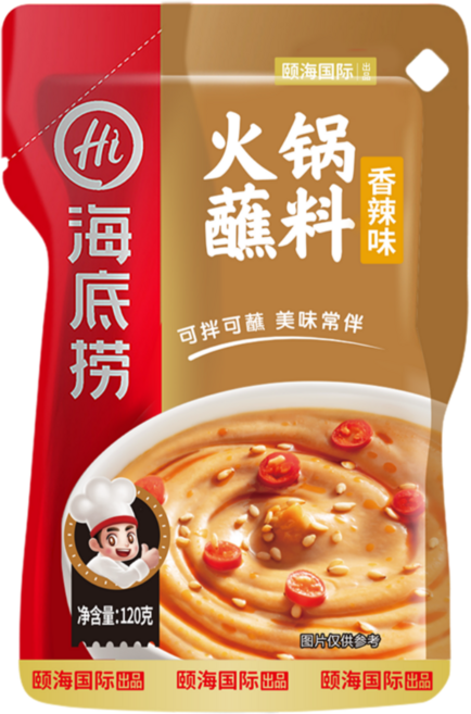 홍홍 중국식품 중국 하이디라오 찍먹 소스 매운맛 훠궈 마라탕, 1개, 120g