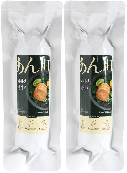 부드럽고 담백한 맛 안키모(아귀간), 2개, 200g(소세지형)