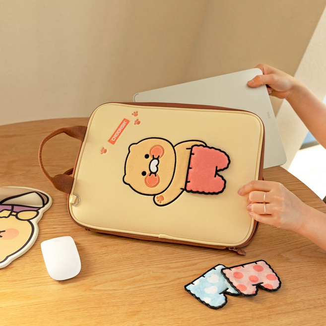 [카카오프렌즈 춘식이 드레스업 노트북 파우치(13인치)] 노트북가방 케이스 노트북파우치 아이패드파우치 맥북파우치 태블릿파우치 노트북케이스 13인치노트북가방