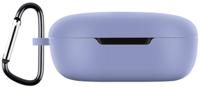 호환 샤오미 호환 레드미 버즈 4 라이트 무선 헤드폰 보호 커버 소프트 실리콘 케이스 키체인 포함 이어폰, [07] Lavender Grey, 1개