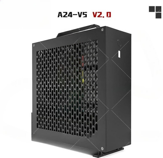 듀얼 슬롯 싱글 디스플레이 전원 공급 장치 섀시 양면 모따기 가공, 1개, 1. A24-V5 Black