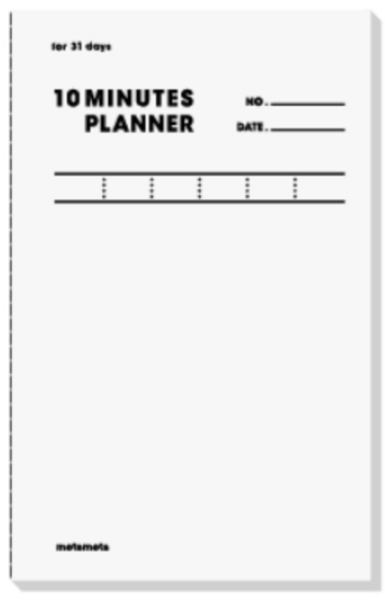 모트모트 텐미닛 플래너 31DAYS, (WHITE) 화이트, 2개