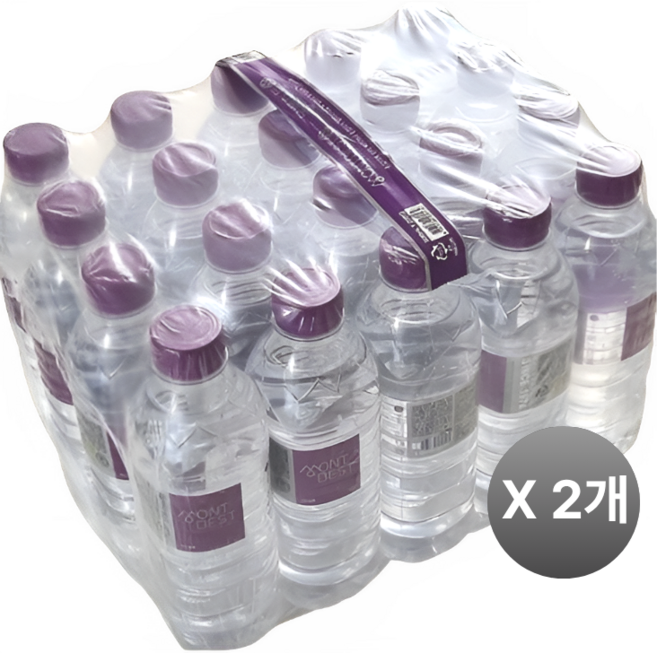 몽베스트 생수 (유라벨/무라벨 렌덤발송) 500ml 20입 2개(총40개), 40개