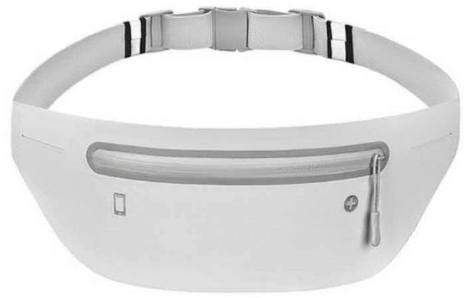 JS 슬림형 신축성 러닝벨트 / 스포츠 웨이스트백, 1개, 회색