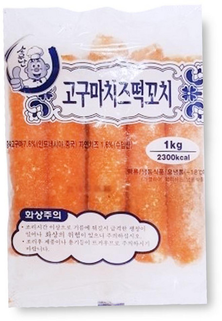 고구마 치즈 떡도그 1KG 100g 10개 간식, 1개