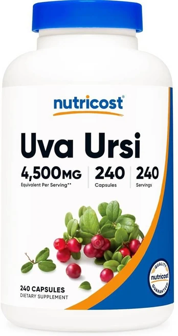 뉴트리코스트 우바우르시 4500mg 캡슐 Nutricost Uva Ursi, 1개, 240정 - 쿠팡