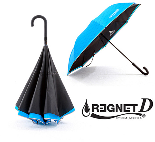 레그넷 D. 친환경 소재 거꾸로우산 접힘 자동 우산 장우산