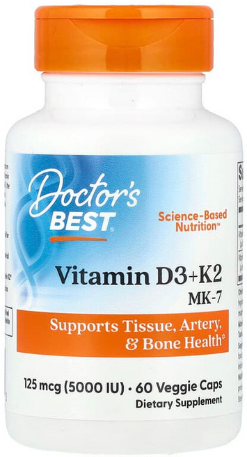 닥터스베스트 비타민D3 + K2 MK-7 60베지캡슐, 1개, 1개, 60정