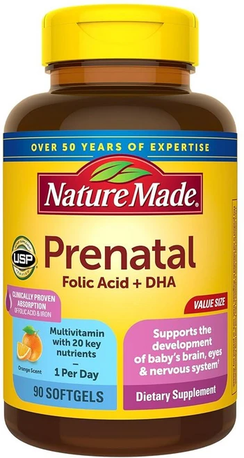 네이처메이드 프레네이탈 DHA 엽산 소프트젤 90정, 1 - 쿠팡