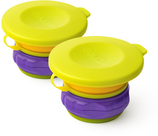 모니 자기주도식 음료 흘림방지 뚜껑 모니캡 세트, 1개, 퍼플+퍼플