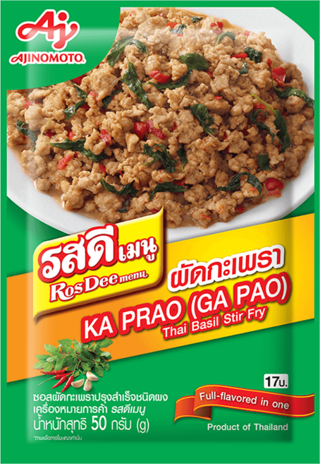 아지노모토 태국 카프라오 팟카파오 분말소스, 10개, 50g