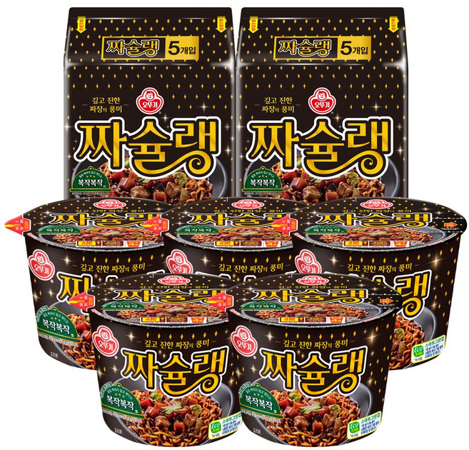 오뚜기 짜슐랭 (145gx5입) 2개+용기 125g 5개, 1세트