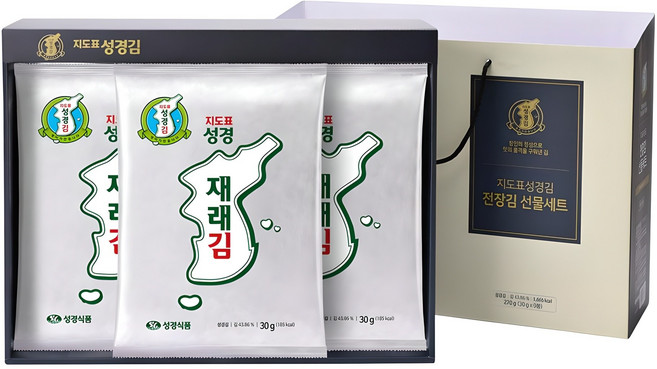 지도표성경 온라인 전장김 세트 30g 9봉, 1세트