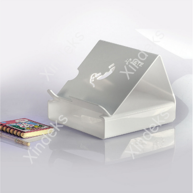 전화기 받침대 높은 유선 전화 거치대 경사 진열대 사무실 책상, 도자기 백색