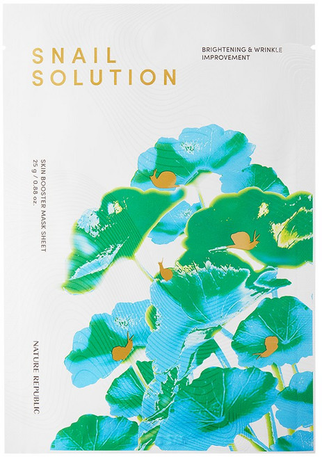 네이처리퍼블릭 스네일 솔루션 스킨부스터 마스크팩, 1개입, 2개