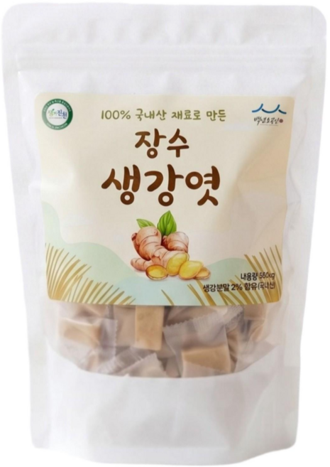 장수식품 생강엿, 2개, 500g