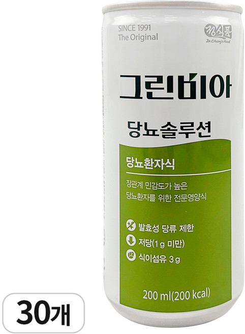 정식품(그린비아) 정식품 그린비아 당뇨솔루션 200ml, 30개
