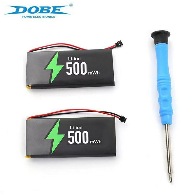 닌텐도 스위치 및 조이콘 프로콘 내장 배터리 교체용 자가수리 키트, DOBE 조이콘 교체 배터리 2개 + 드라이버, 1개