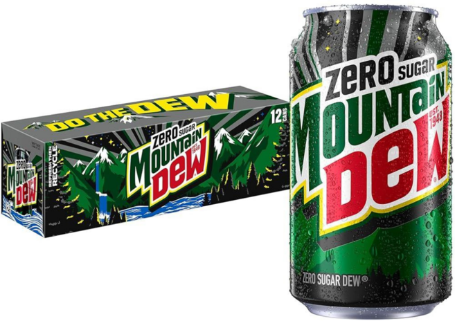 마운티듀 제로 소다 355ml 12캔, 1개