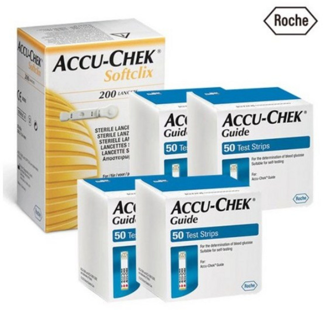 아큐첵 아큐첵가이드 패키지 검사지200+채혈침200, 1개