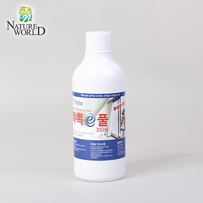 네이처월드 창문 뽁뽁이 풀 에어캡 단열시트 부착 스프레이 뿌리는 접착제 우풍차단 방한 난방 보온 방풍 외풍, 리필형(300ml), 1개