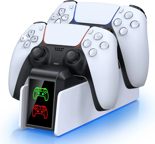 PS5PS5 PRO용 Bee's Nest BEBONCOOL FC401 PS5 DualSenseDualSense Edge 게임패드용 듀얼 고속 컨트롤러 충, 02 NO RGB FC400
