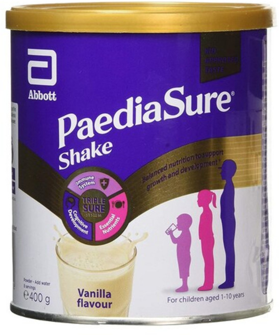 Abbott 애보트 페디아슈어 키즈 영양 쉐이크 바닐라 400g 페디어슈어 Vanilla, 1개