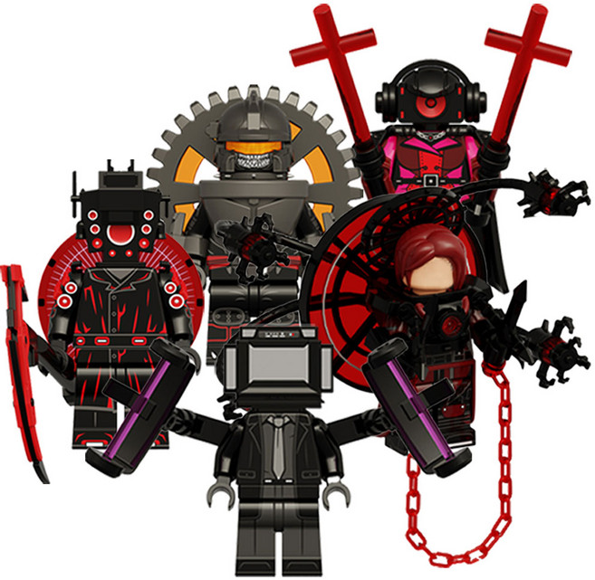 로앤제이 스키비디 토일렛 미니블록 아스트로vs스피커 함대 5종세트, 1개 세트(5pcs), 1개