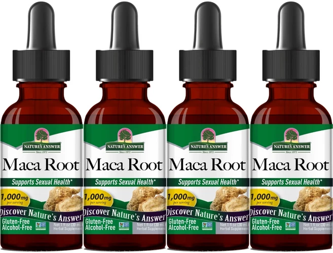 네이처스앤서 고흡수 마카 뿌리 1000mg 액상 액체, 30ml, 4개 - 쿠팡