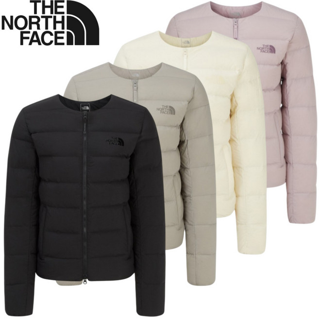 [매장발송] 노스페이스 여성 경량 패딩 덕다운 집업 가디건 등산 캠핑 여행 러닝 낚시 야외 운동