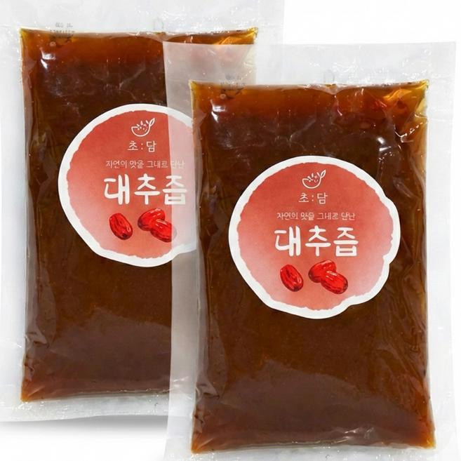 초담 100% 무설탕 수제 경산 대추즙 진한 대추차 원액, 1박스, 15개입, 100ml