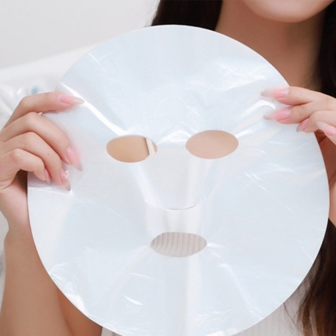 CKLIVING 일회용 얼굴 비닐 마스크팩 시트지 셀프팩, 투명, 100매