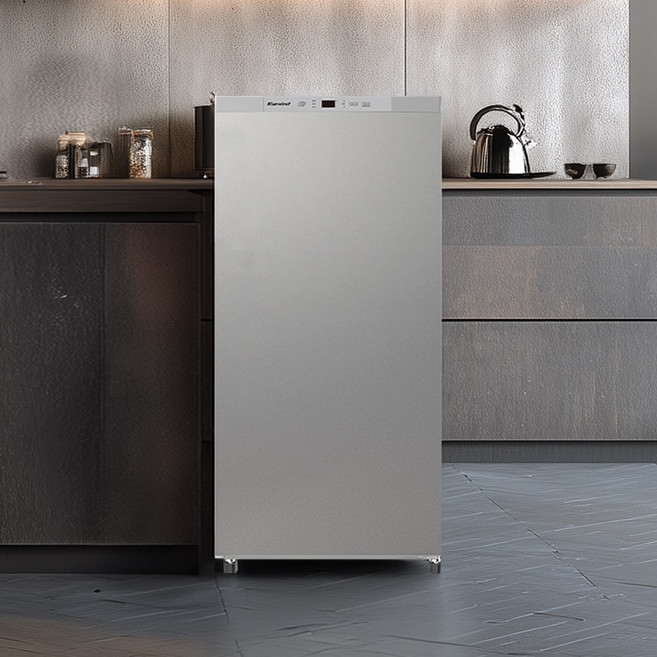 캐리어 클라윈드 미니 김치 냉장고 93L 스탠드형 1도어, KRNO093SKM1, 실버