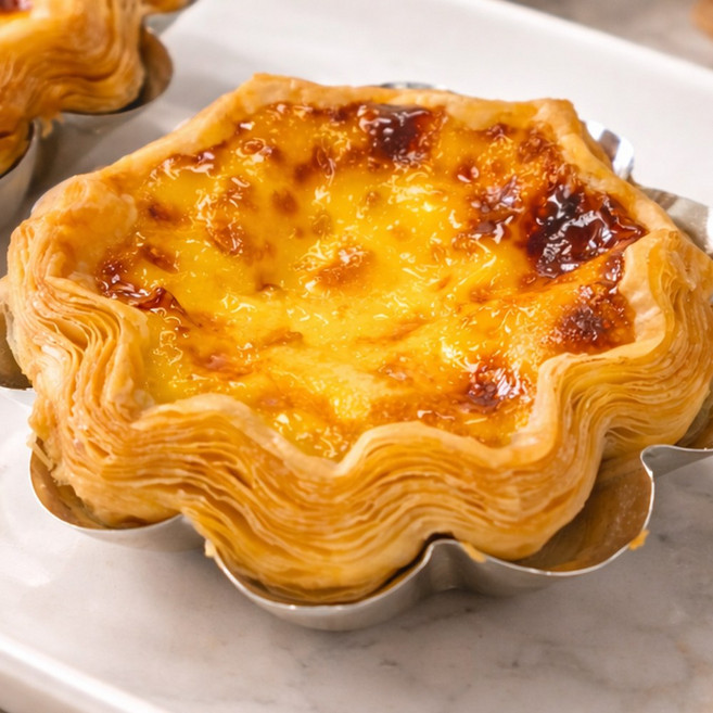 굿브랜드 에그타르트 페스츄리 플라워 쉘 30g x 13개 단품