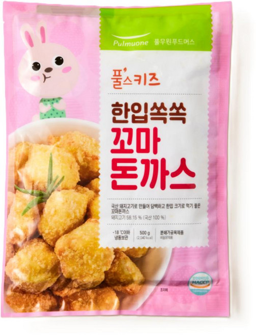 풀무원 한입쏙쏙 꼬마돈까스, 4개