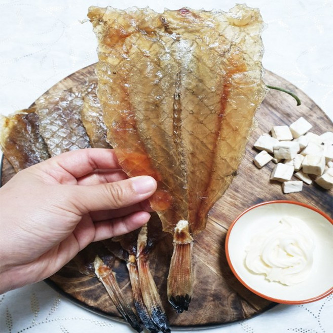 꼬리아귀포 통아귀포 1kg 캠핑먹거리, 1개, 500g