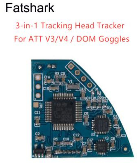 Fatshark 추적 헤드 트래커 모듈 FPV 트레이서 보드 Fatshark FSV2413 RC 드론 레이싱 쿼드콥터 DIY 예비 부품 3 in 1, 1개