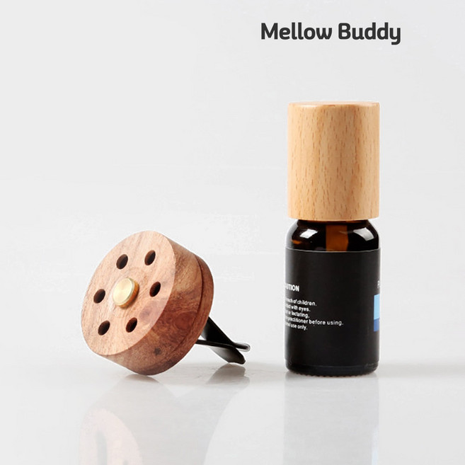 멜로우버디 우드형차량 디퓨저, 1개, 원형