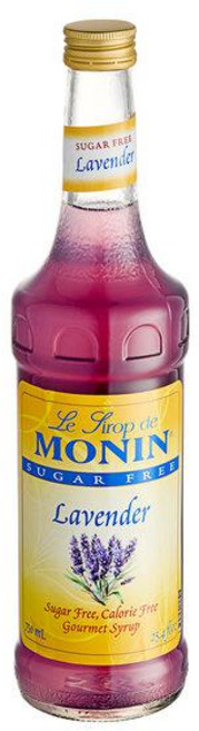 모닌 무설탕 라벤더 향 시럽 유리병 750ml, 1개