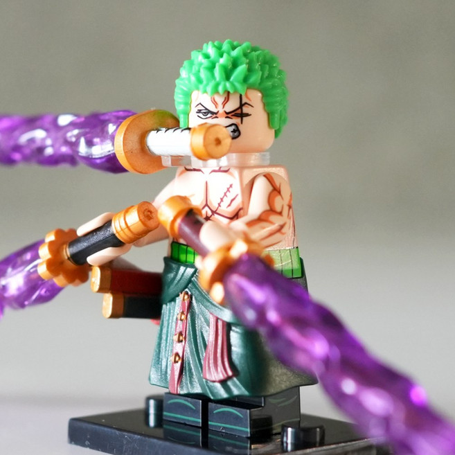 핸드브릭 팩토리 커스텀 미니브릭 피규어 원피스 시즌2 해적 호환 블록호환, 152. 삼도류 조로