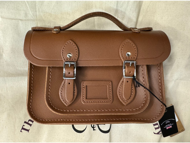 [정품] 캠브리지 사첼_ 미니 사첼백_ 빈티지_가로 8.5인치