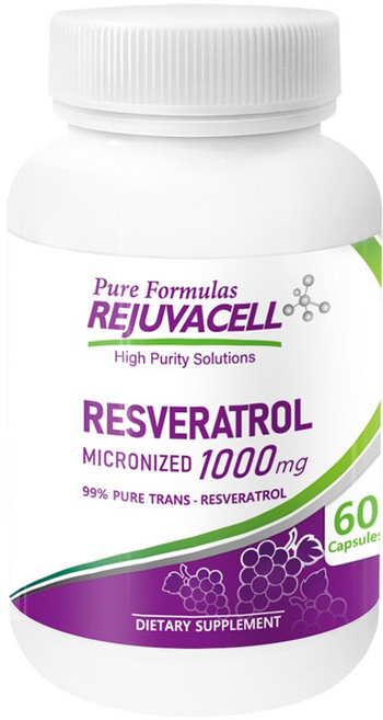 리쥬바셀 레스베라트롤 1000mg 99% 순도 60캡슐, 60정, 1개