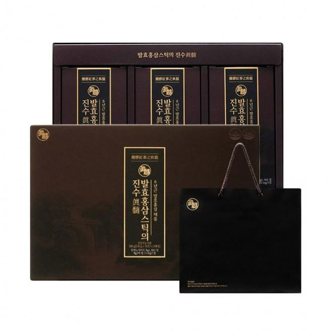 진웰스 발효홍삼스틱의진수 10g x 30포 국내산 6년근 홍삼 선물, 1개