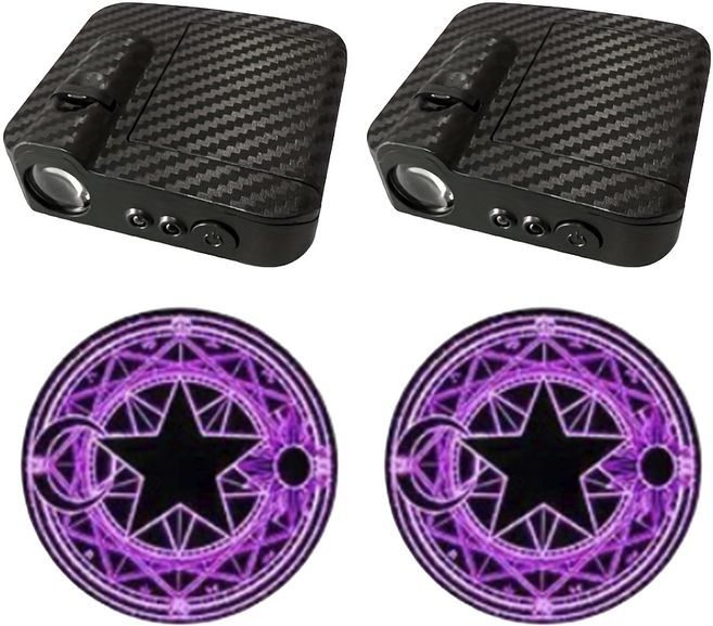 베스트핏 자동차 도어라이트 LED 데코 프로젝터 세트 도어 웰컴 라이트, 572 마법진 2p, 1세트