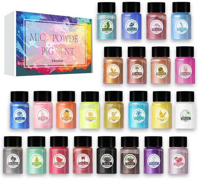 리리아트 인어 펄가루 파우더 24색 세트, 24종 1박스, 1개